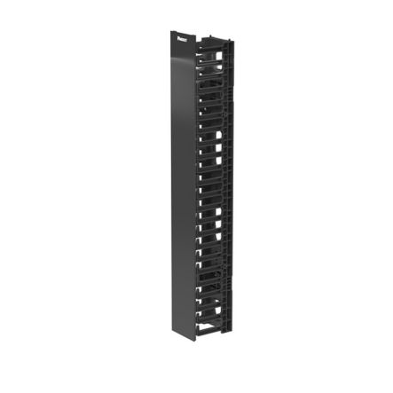 Panduit WMPVF22E | NetRunner Vertical Single-Sided Manager, 22RU, 4.9 in. Wide