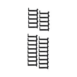 Panduit XG-FMS45B | Cable Management Fingers, 42/45RU Cabinet, Short, Black