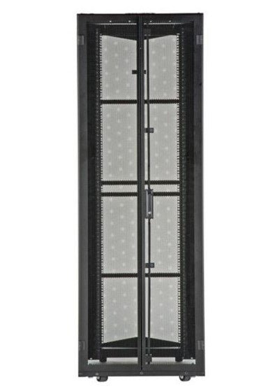 Panduit XG64512BS01C9 | FlexFusion Cabinet, 600MM X 45RU X 1100MM, Black, Hardware Mount Rail, Top Cap