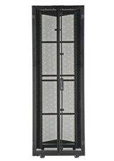 Panduit XG64512BS01C9 | FlexFusion Cabinet, 600MM X 45RU X 1100MM, Black, Hardware Mount Rail, Top Cap