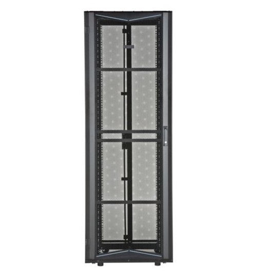 Panduit XG64512BS01C9 | FlexFusion Cabinet, 600MM X 45RU X 1100MM, Black, Hardware Mount Rail, Top Cap