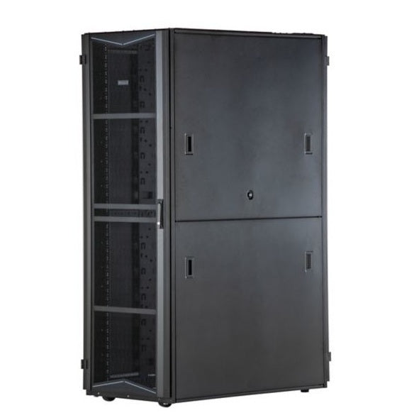 Panduit XG64522BS0001 | FlexFusion Cabinet, 600mm x 45RU x 1200mm, Black, Top Cap with Brush Seal