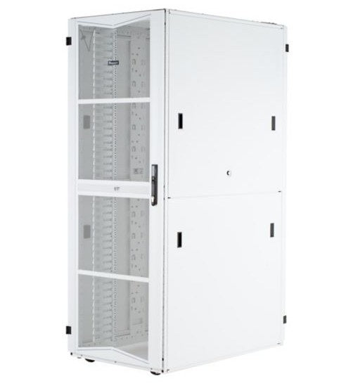 Panduit XG64522WS005T | FlexFusion, 600X45RU1200 White, Top Cap with Brush Seal Single Hinge Front Door
