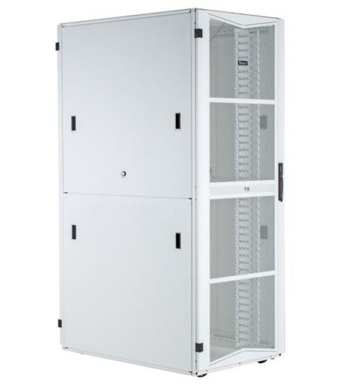 Panduit XG64522WS005T | FlexFusion, 600X45RU1200 White, Top Cap with Brush Seal Single Hinge Front Door