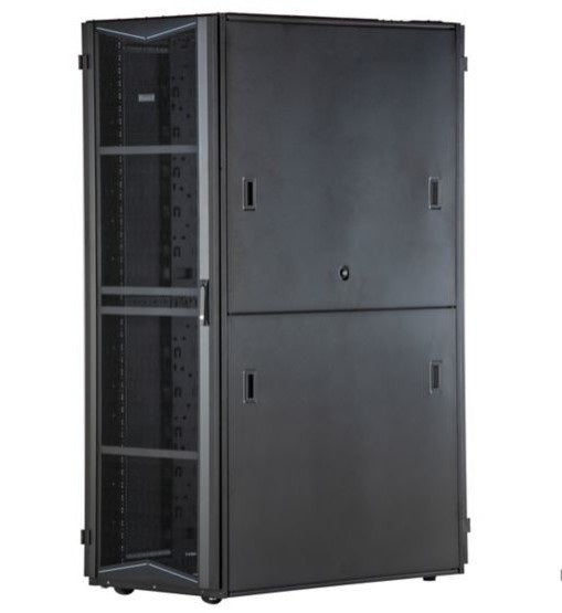 Panduit XG64822BS01C9 | FlexFusion Cabinet, 600MM X 48RU X 1200MM, Black, Hardware Mount Rail, Top Cap