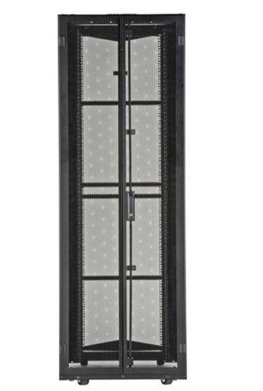 Panduit XG65222BS01CA | FlexFusion Cabinet, 600MM X 52RU X 1200MM, Black, Hardware Mount Rail, Top Cap
