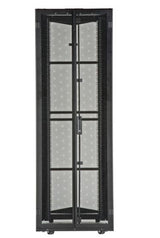 Panduit XG65222BS01CA | FlexFusion Cabinet, 600MM X 52RU X 1200MM, Black, Hardware Mount Rail, Top Cap