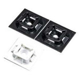 Panduit ABM100-A-C | ABM100-A-C Cable Tie Mount, White, PA 6.6, Rubber Adh., 1x1", PK100