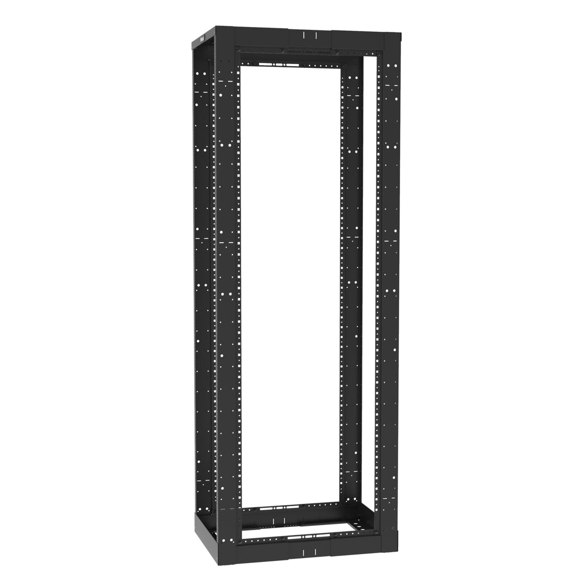 Panduit AR4PCN96 Four Post Rack, 52u, Adjustable Depth, 23 -42, Cage Nut Rails, Black
