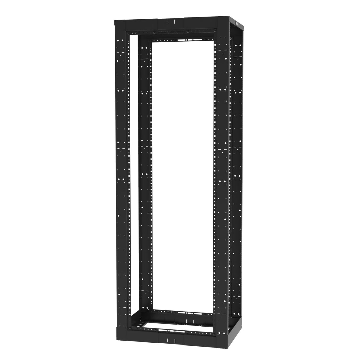 Panduit AR4PCN96 Four Post Rack, 52u, Adjustable Depth, 23 -42, Cage Nut Rails, Black
