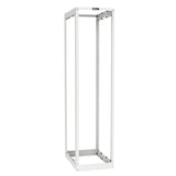 Panduit AR4PCNWH Four Post Rack, 45u, Adjustable Depth, 23 -42, Cage Nut Rails, White