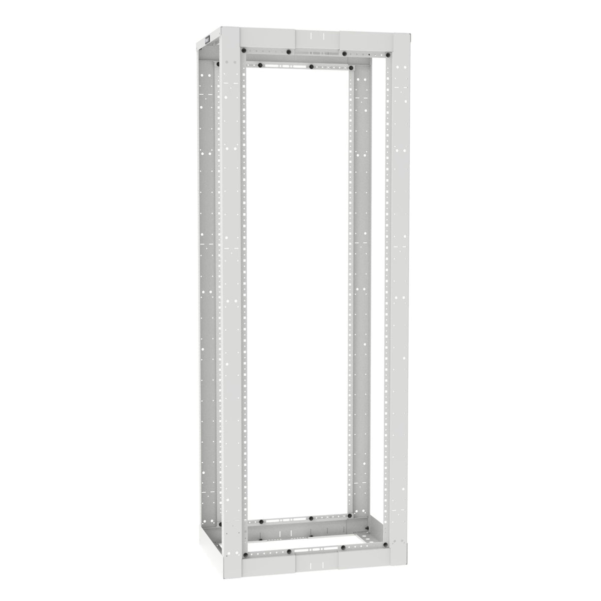 Panduit AR4PCNWH Four Post Rack, 45u, Adjustable Depth, 23 -42, Cage Nut Rails, White