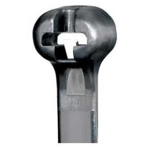 Panduit BT2S-C0 | Dome-Top BT2S-C0 Barb Tie, Black, UV PA6.6, 8"L, 50lb, PK100