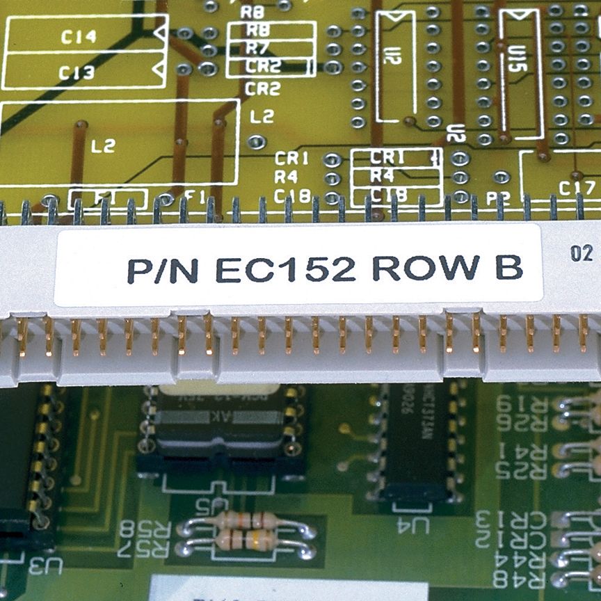Panduit C100X050YJJ | Panduit Component Labels - Polyester - white - 0.5 in x 1 in 10000 pcs. labels