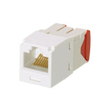 Panduit CJ5E88TGAW | Panduit MINI-COM TX-5e - Modular insert - arctic white - 1 port