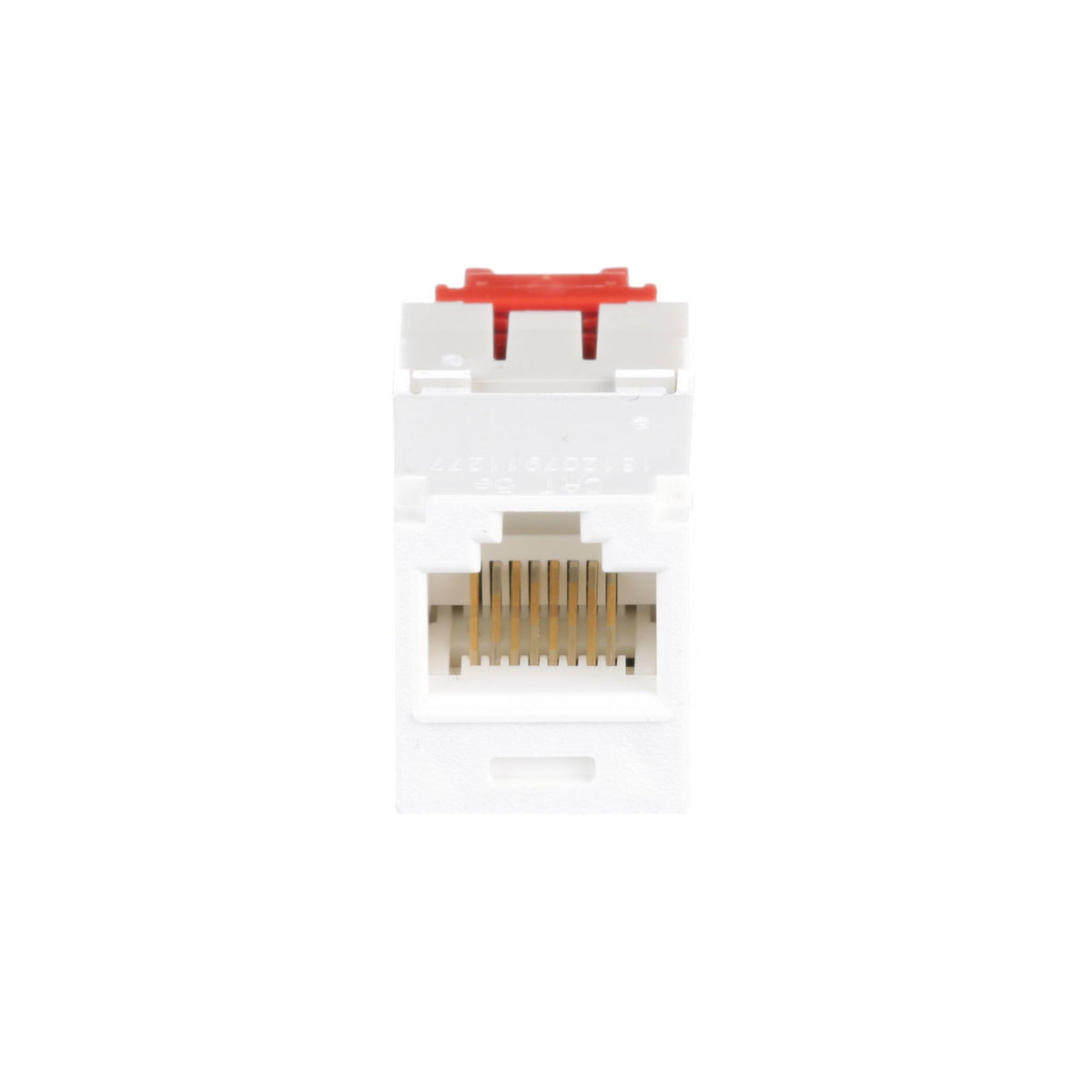 Panduit CJ5E88TGAW | Panduit MINI-COM TX-5e - Modular insert - arctic white - 1 port