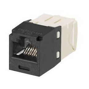 Panduit CJ688TGBL-24 | Mini-Com UTP RJ45 Cat 6 TG Jack Module, Black