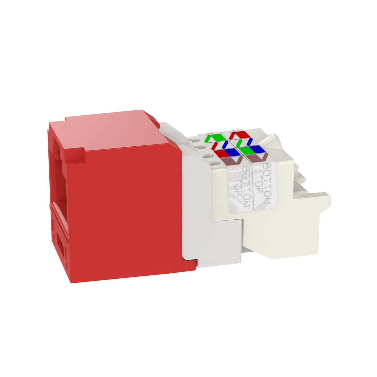 Panduit CJ688TPRD | 1-port Mod Jack Idc 8w8p Utpt568a/b Cat6 Tx6 Plusminicom Red Rohs
