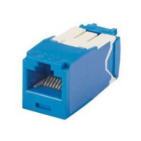 Panduit CJ6X88TGBU-24 | Mini-Com UTP RJ45 Cat 6A TG Jack Module, Blue