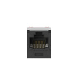 Panduit CJE5E88TGBL | Panduit MINI-COM TX5e Corrosive Resistant UTP Jack Modules - Modular insert - RJ-45 - black
