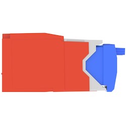 Panduit CJE6X88TGRD | Mini-Com UTP RJ45 Cat 6A TG Jack Module Corrosion Resistant, Red
