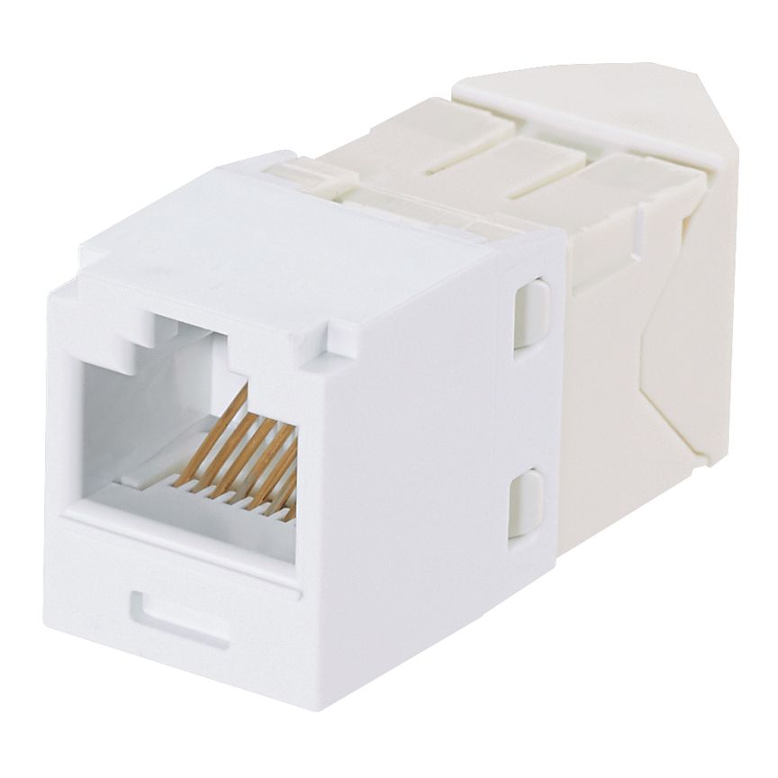 Panduit CJLR688TGWH | Mini-Com UTP RJ45 Cat 6 Left/Right TG Jack Module, White