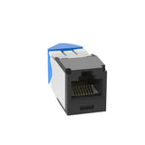 Panduit CJLR6X88TGBL | Mini-Com UTP RJ45 Cat 6A Left/Right TG Jack Module, Black