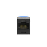 Panduit CJLR6X88TGBL | Mini-Com UTP RJ45 Cat 6A Left/Right TG Jack Module, Black