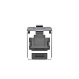 Panduit CJSH6X88TGY | Panduit MINI-COM TX6A 10Gig Shielded Jack Module - Modular insert - RJ-45 - black
