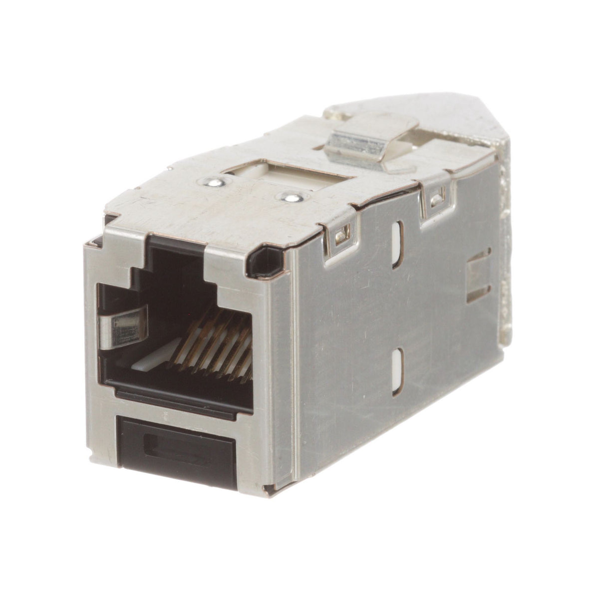 Panduit CJSLR6X88TGY | Mini-Com STP RJ45 Cat 6A Left/Right TG Jack Module, Black