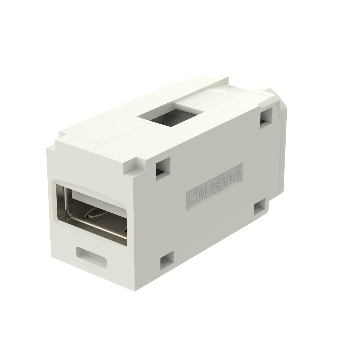 Panduit CMUSBAAAW | Panduit MINI-COM Coupler Module - Modular insert (coupling) - USB Type A - arctic white