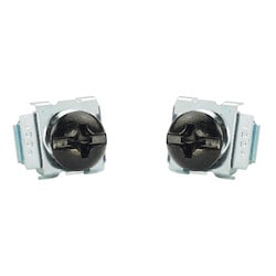 Panduit CNWSM5-C | M5 Cage Nuts and Screws, Steel, Black, 100pc.
