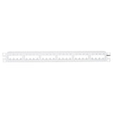 Panduit CPP24FMWWH | PanNet Mini Com 24-port Modular Flush Mount Patch Panel in White