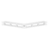 Panduit CPPA24FMWWH | Mini-Com, Angled,Unshielded, Patch Panel, 24 Port, 1 RU, White