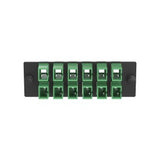 Panduit FAP12WAGDLCZ | Opticom Fiber Adapter Panel, Os2, 12 Lc Duplex, Apc Green