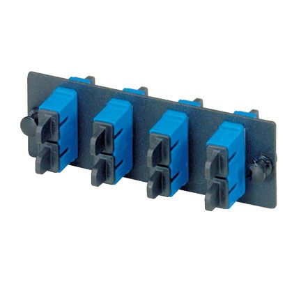 Panduit FAP4WBUDSC | Fap W/4 Sc Duplex mm Adapters (Bu) Phos