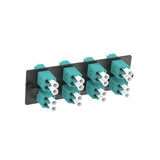 Panduit FAP8WAQDLCZ | Panduit Opticom | Network Patch Panel - 8 Port(s) - 8 x Duplex - Black, Aqua