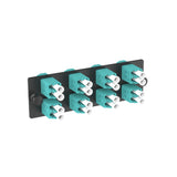 Panduit FAP8WAQDLCZ | Panduit Opticom | Network Patch Panel - 8 Port(s) - 8 x Duplex - Black, Aqua