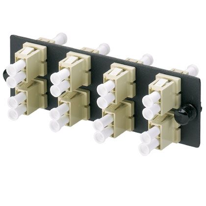 Panduit FAP8WEIDLC Fap With 8 Lc Duplex Om1 Multimode Adapters (electric Ivory) Phosphor Bronze Split Sleeves