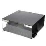 Panduit FCE4U | Panduit Fiber Enclosure - For LAN Switch, Patch Panel, Fiber Optic Cable Manager - 4U Rack Height - Rack-mountable - Black - Steel