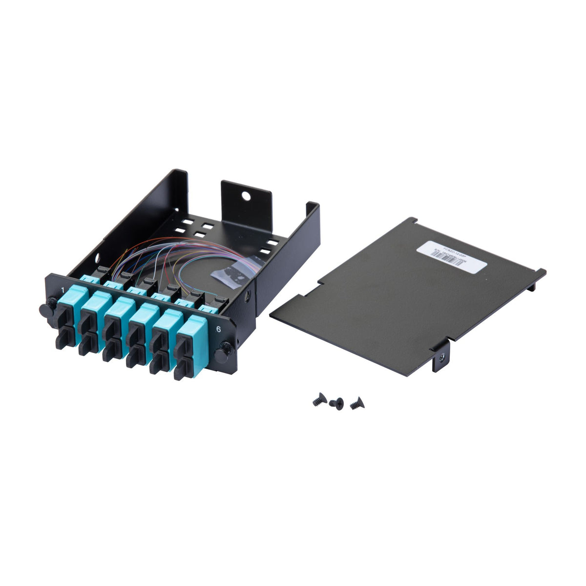 Panduit FCSZO-12-03P | OptiCom SC Splice Cassette OM4, 12 Fiber Discrete Pigtail, Opt IL