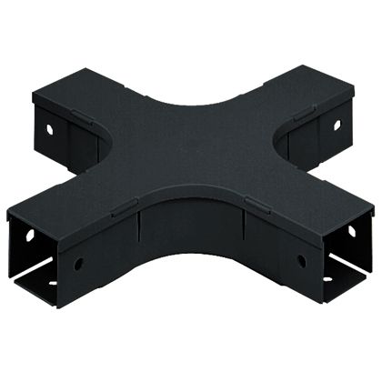 Panduit FFWC2X2BL | Panduit Fiber-Duct 2x2 Routing System Fitting - Cable raceway cross fitting - black