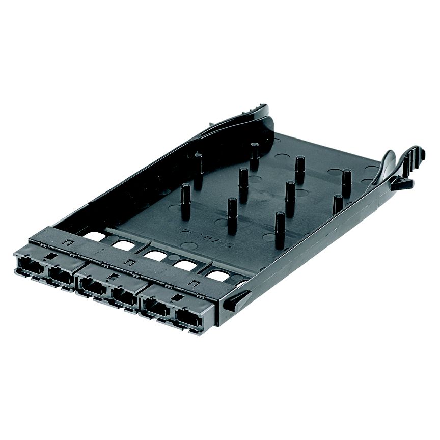 Panduit FHMP-6-ABL | Panduit HD Flex Network Patch Panel - 6 Port(s) - Black
