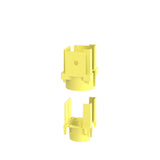 Panduit FIDT2X2LYL | FiberRunner 1-Port Spillout, 2x2, Yellow