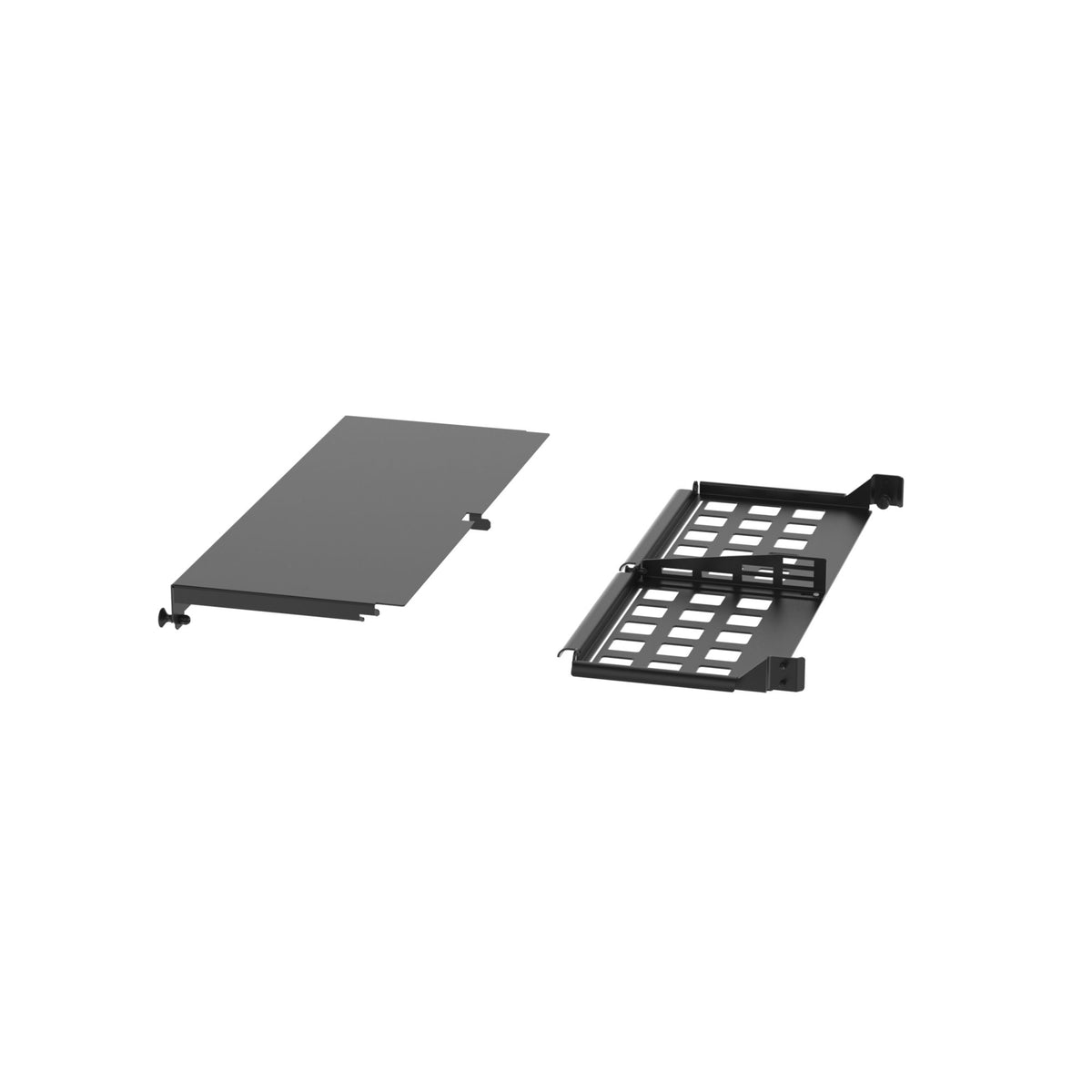 Panduit FLEX-PLATE1UPR | HD Flex Patch Panel Slack Plate w/Rear 1RU, Black