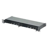 Panduit FLEX1UPN12 | HD Flex Fiber Panel, 1 RU, 6 Port Rails, Black