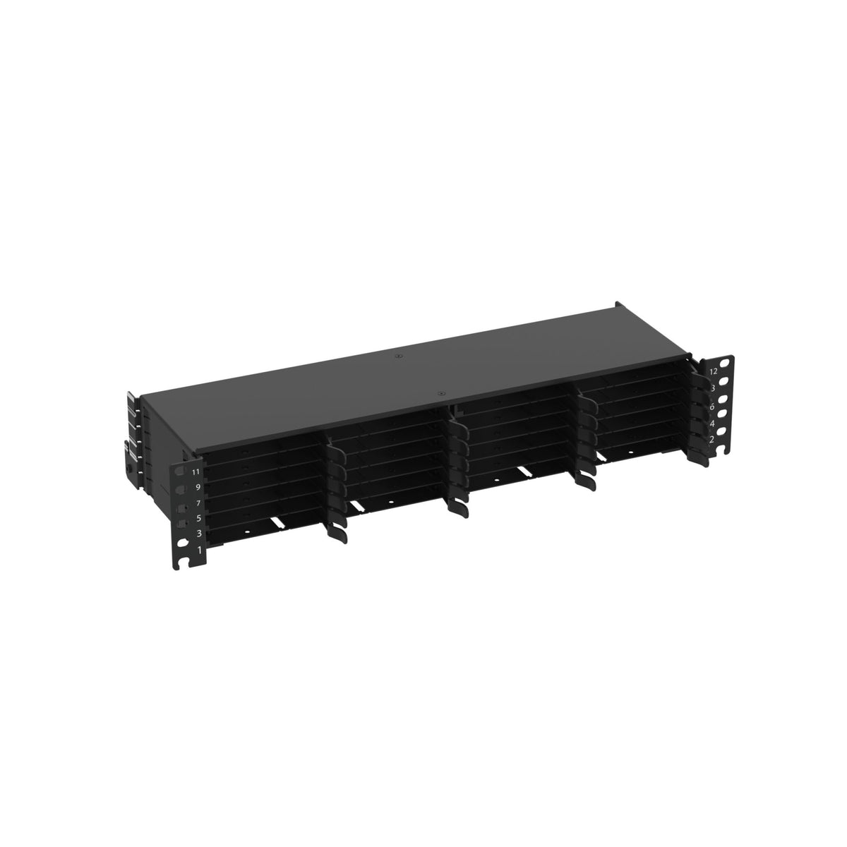 Panduit FLEX2UPN06 | 1PK HD FLEX PATCH PANEL 2 RU 6-PORT MOQ2