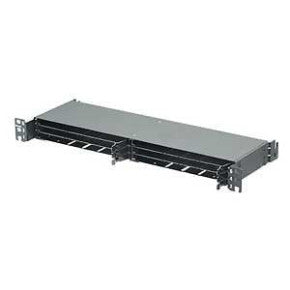 Panduit FLEX4UPN06 | HD Flex Fiber Panel, 4 RU, 6 Port Rails, Black