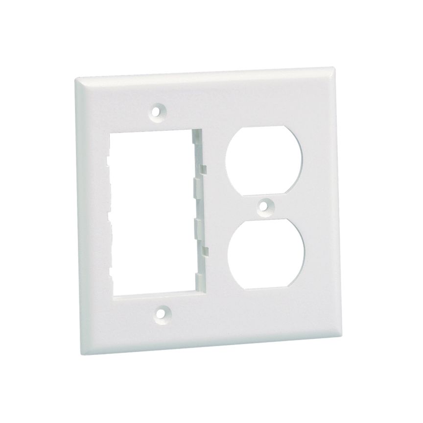 Panduit FP2DCIW | Screw-On 106 Duplex Faceplate