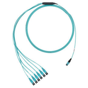 Panduit FQ3XN-08-10A | Quicknet 4-1 Conversion MPO-LC Fiber Cassette OM3, 12 Fiber, Method A, Std IL